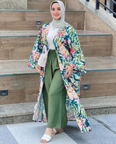 Full Sleeve Women’s Long Shrug – Ideal for Office, Travel or Modest Wear